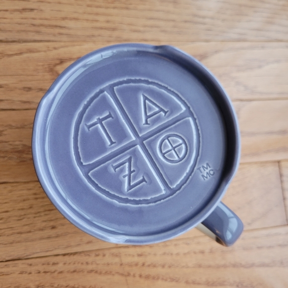 Starbucks Tazo Passion Mug with Lid Coaster Purple Coffee Tea 2010 Bone China - Picture 4 of 6